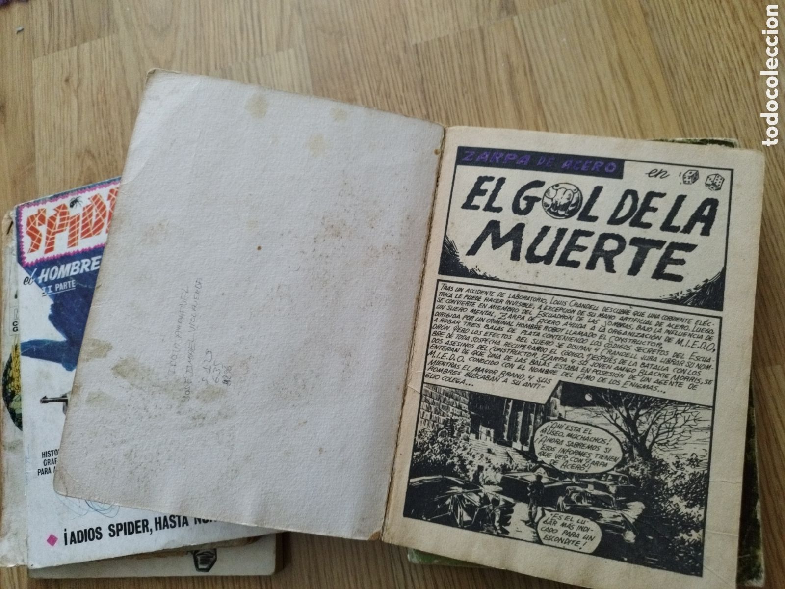 C&oacute;mics: LOTE DE 7 NUMEROS VERTICE TIPO EXTRA. ZARPA DE ACERO, SPIDER, DAN DEFENSOR, TENAX, CAPITAN MARVEL - Foto 5