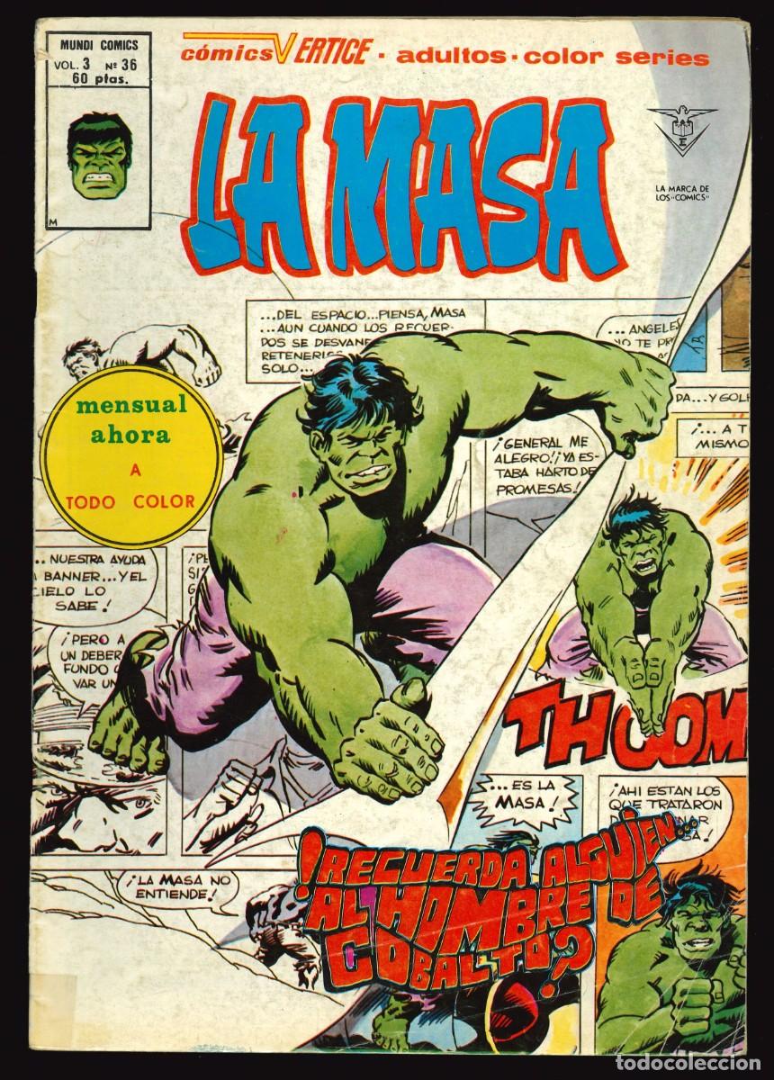 C&oacute;mics: LA MASA (V.3) - EDICIONES V&Eacute;RTICE / N&Uacute;MERO 36 - Foto 1