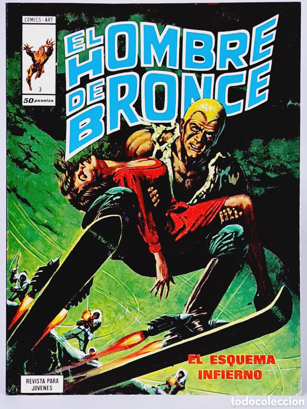 C&oacute;mics: C&Oacute;MIC DE KIOSCO EL HOMBRE DE BRONCE 3 EL ESQUEMA INFIERNO EDICIONES VERTICE MARVEL - Foto 1