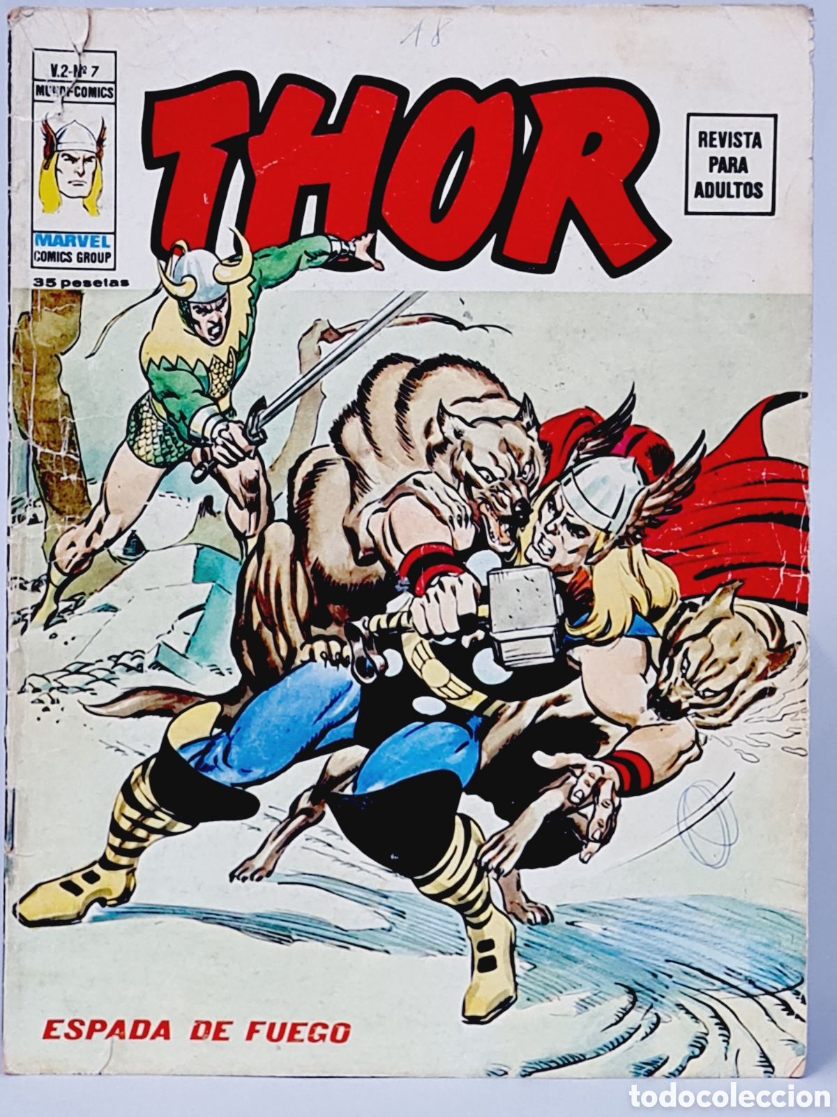 C&oacute;mics: C&Oacute;MIC THOR 7 ESPADA DE FUEGO VOL2 EDICIONES VERTICE MARVEL VOL.2 VOLUMEN NORMAL ESTADO - Foto 1