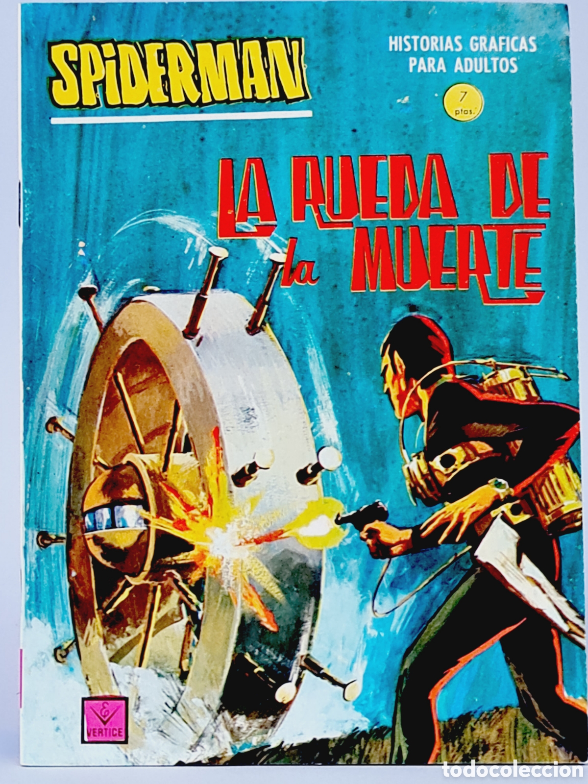 C&oacute;mics: C&Oacute;MIC DE KIOSCO SPIDER 9 LA RUEDA DE LA MUERTE SPIDERMAN VERTICE TACO - Foto 1