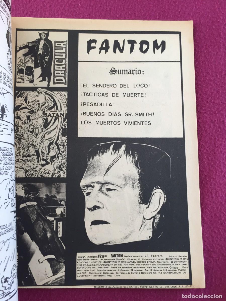 C&oacute;mics: Fantom, volumen 2 n&uacute;mero N&ordm; 8, 1975, Vertice, buen estado - Foto 4
