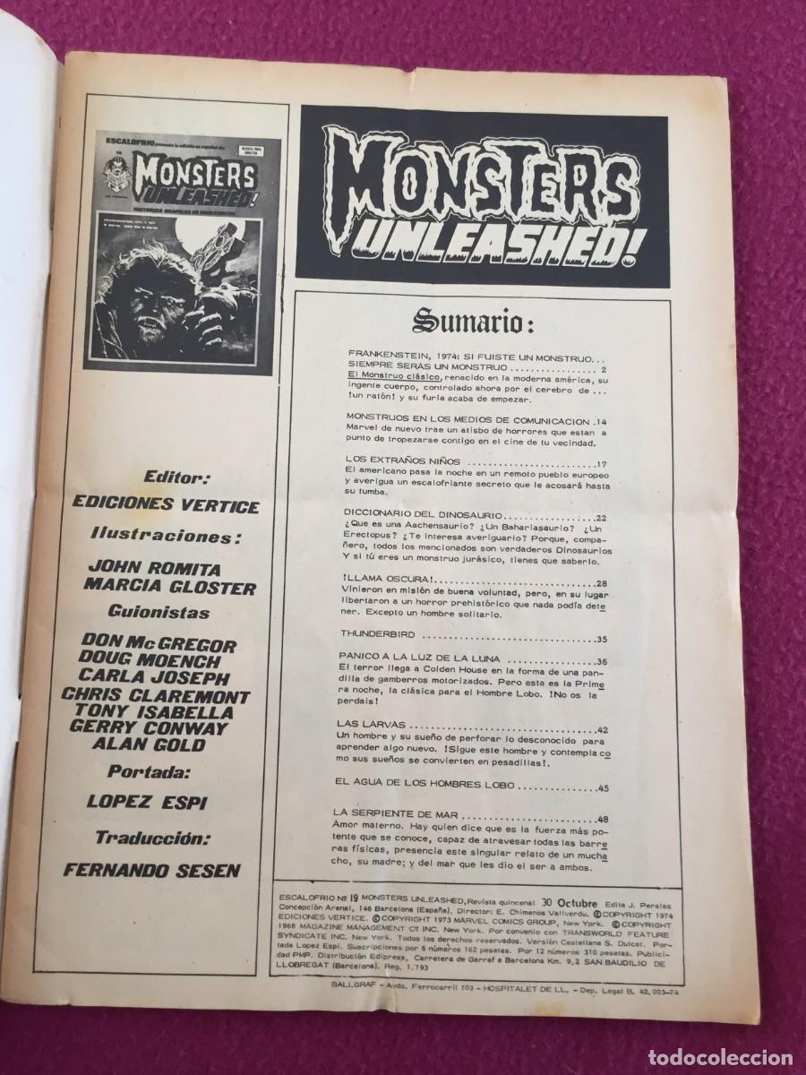 C&oacute;mics: ESCALOFRIO N&ordm; 19 PRESENTA MONSTERS UNLEASHED N&ordm; 6 VERTICE - Foto 5