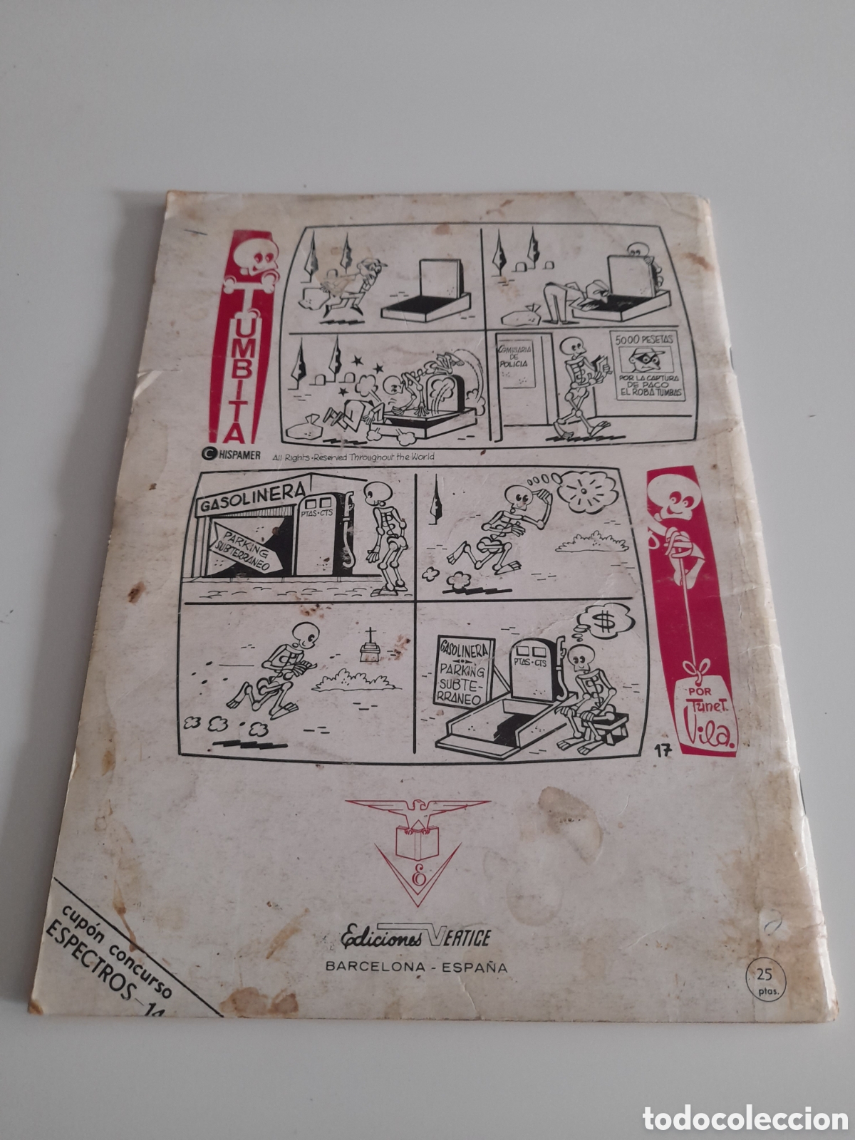 C&oacute;mics: COMICS ESPECTROS, NUM. 14. EDICIONES VERTICE. 1973 - Foto 4