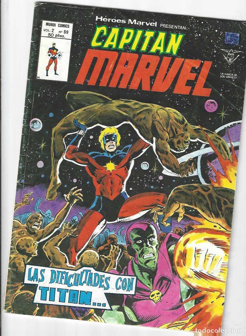 C&oacute;mics: HEROES MARVEL CAPITAN MARVEL N&ordm; 59 VOL. 2 - DIFICULTADES CON ... - VERTICE - Foto 1