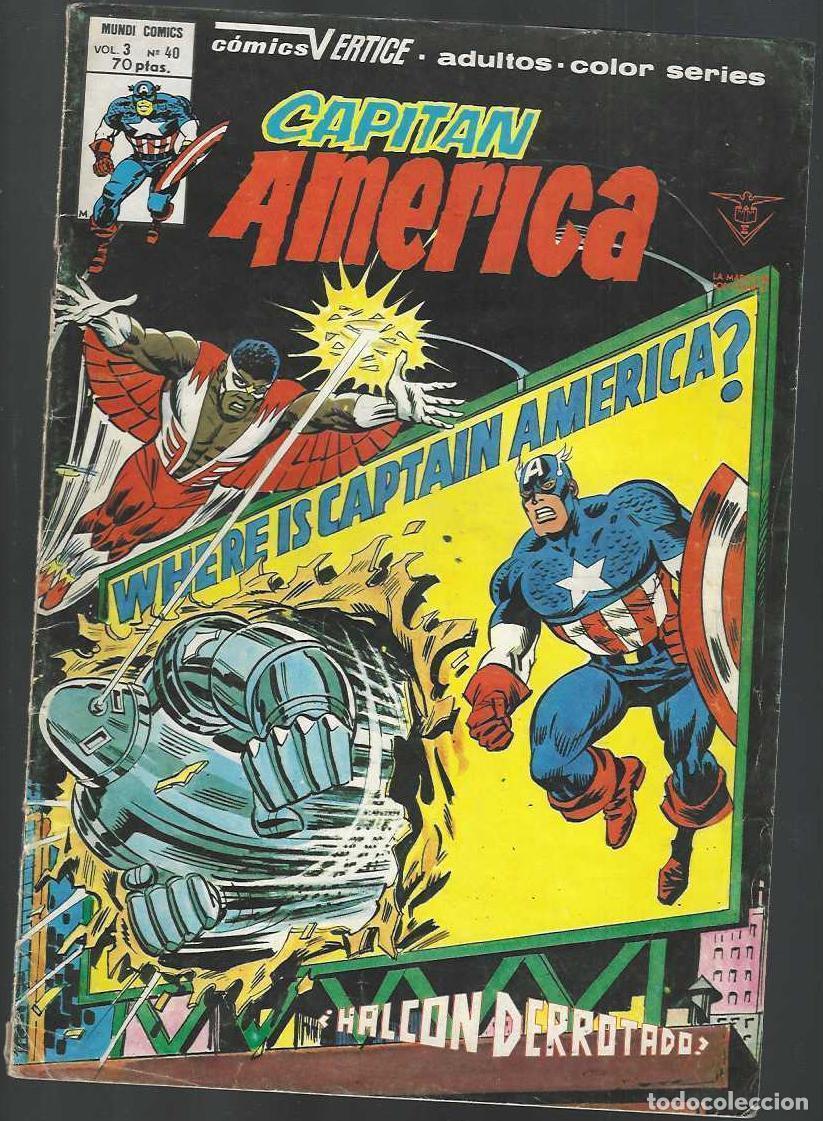C&oacute;mics: CAPITAN AMERICA N&ordm; 40 VOL. 3 - HALCON DERROTADO - VERTICE - Foto 1