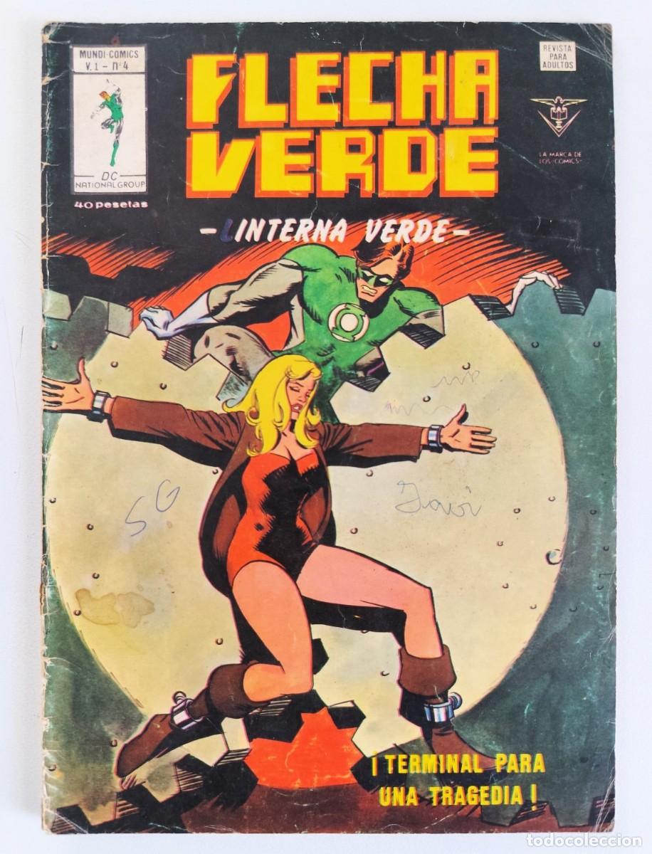 C&oacute;mics: FLECHA VERDE / LINTERNA VERDE V.1 N&ordm; 4 (Mike Grell)~ DC/V&Eacute;RTICE (1978) - Foto 1