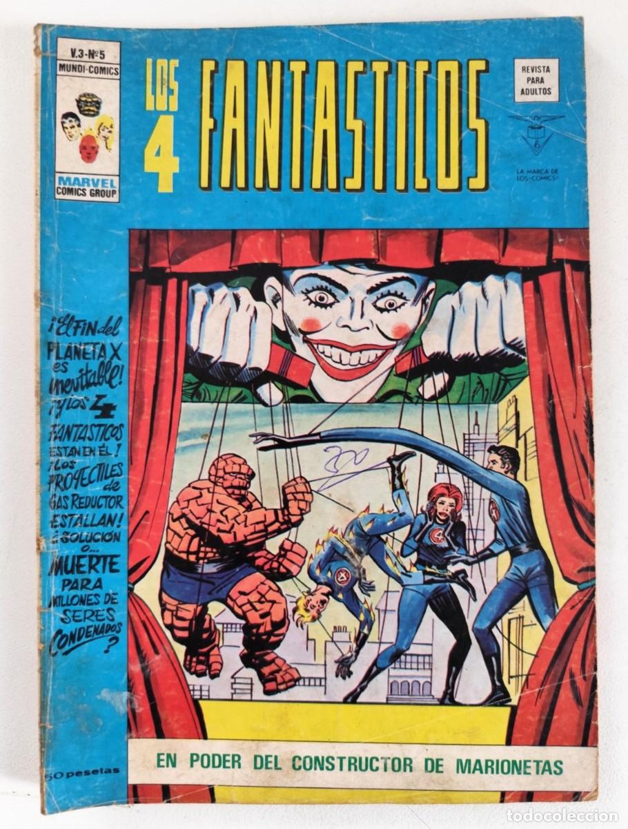 C&oacute;mics: LOS 4 FANT&Aacute;STICOS Vol.3 N&ordm; 5 - EN PODER DEL CONSTRUCTOR DE MARIONETAS ~ MARVEL/V&Eacute;RTICE (1977) - Foto 1