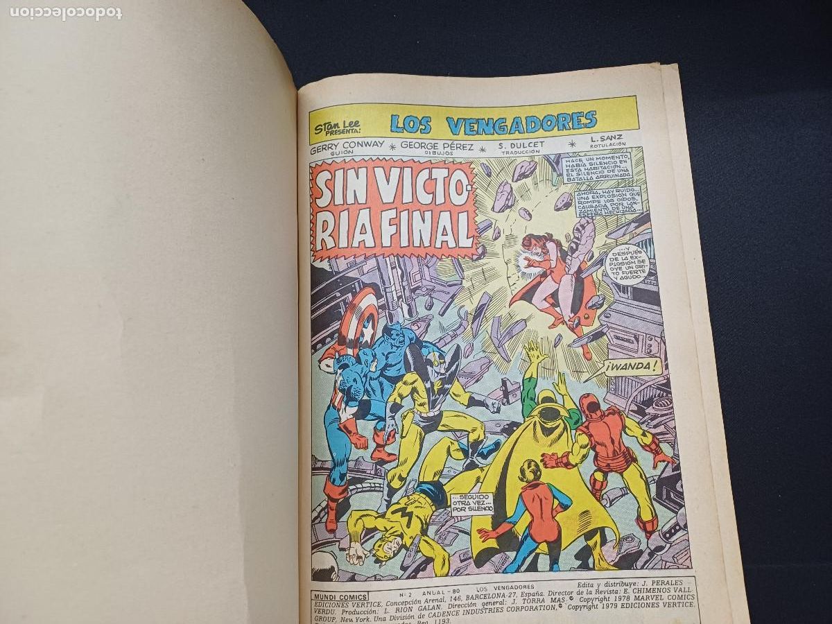 C&oacute;mics: LOS VENGADORES/ANUAL 80 VERTICE N&ordm;2. - Foto 2