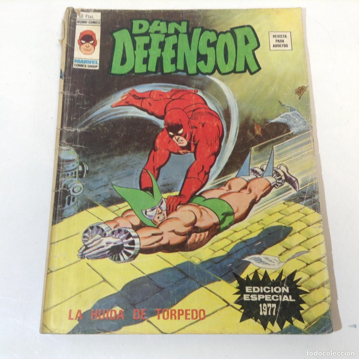 C&oacute;mics: DAN DEFENSOR: LA HUIDA DE TORPEDO - EDICION ESPACIAL 1977 **MARVEL - MUNDI COMICS VERTICE** - Foto 1