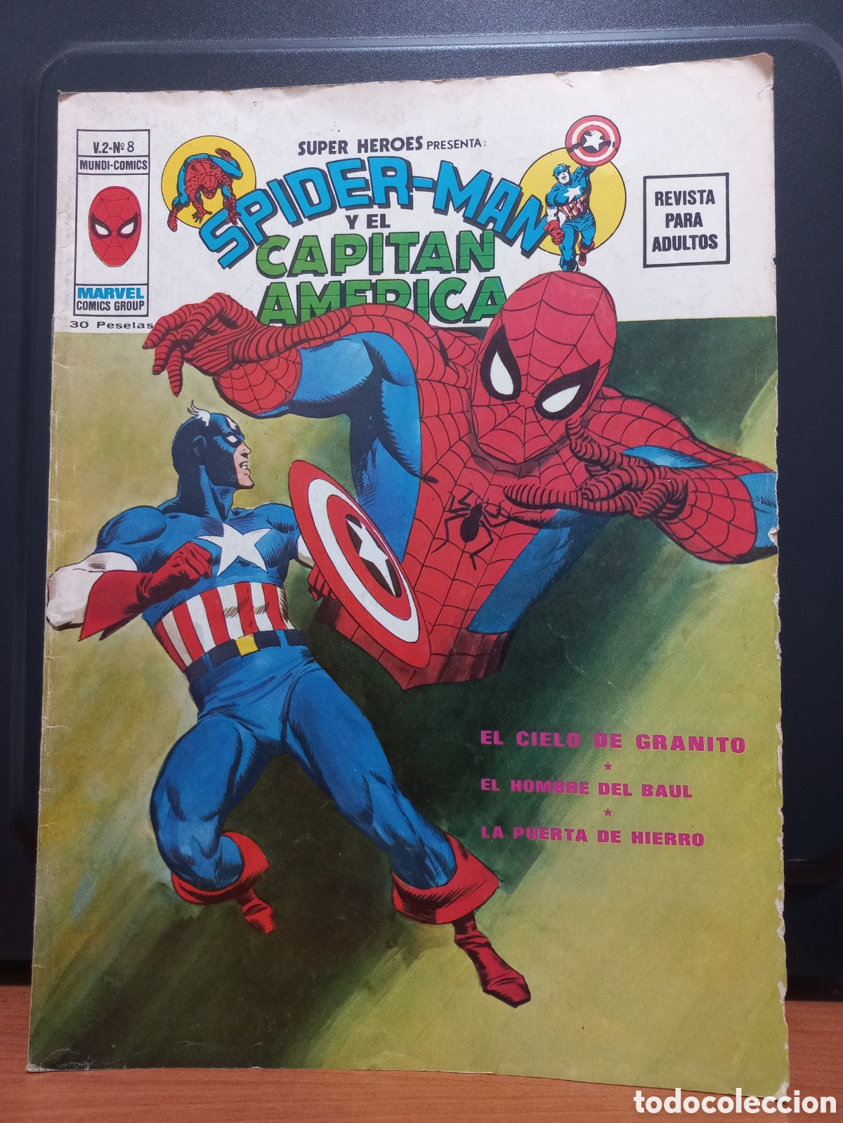 C&oacute;mics: Spiderman y el Capit&aacute;n Am&eacute;rica V 2 N 8 1ra edici&oacute;n - Foto 1
