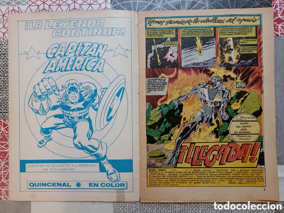 C&oacute;mics: ROM (COLECCI&Oacute;N COMPLETA) N&deg;1, 2, 3, 4 -MundiComics/Vertice- - Foto 3