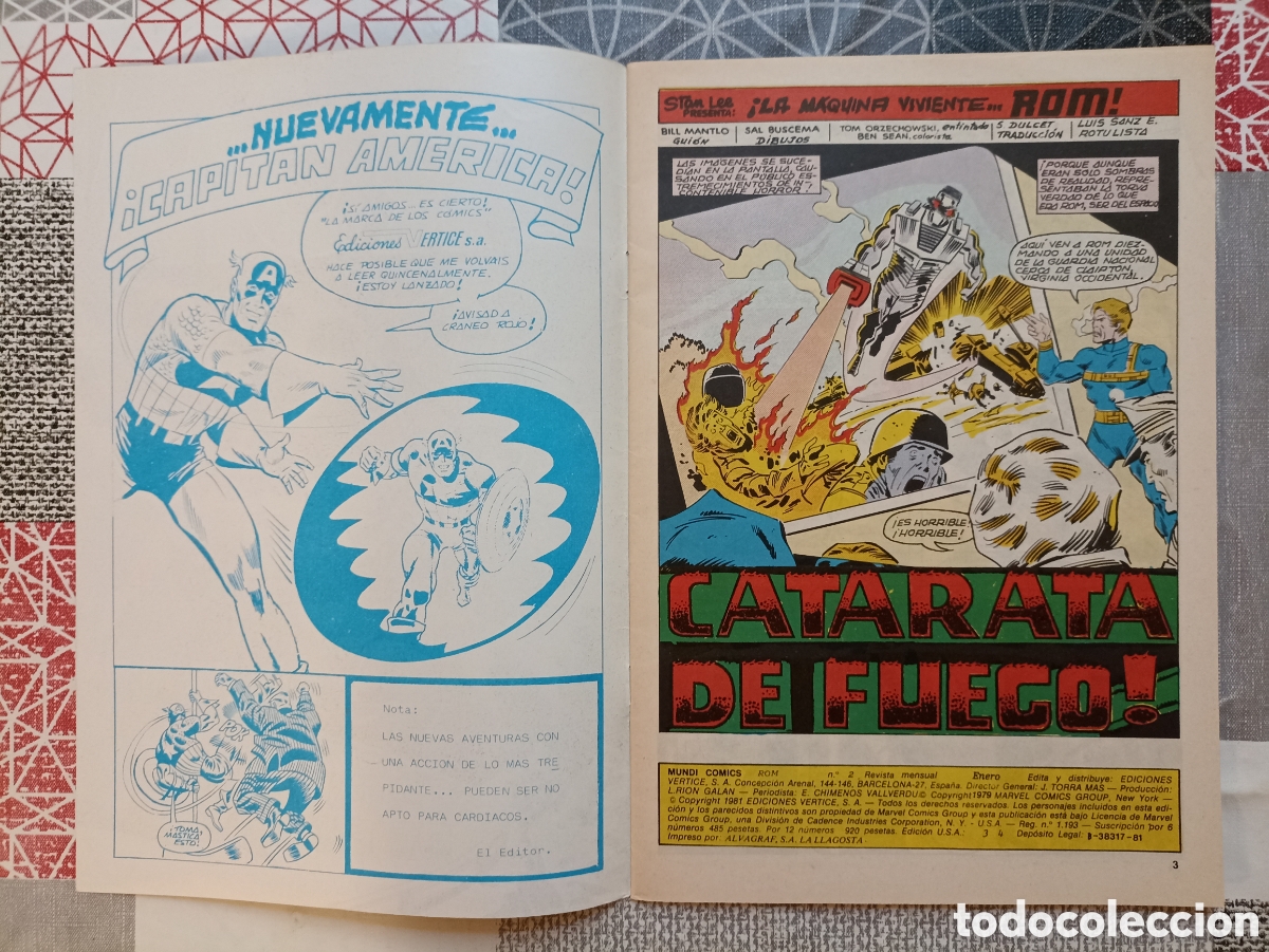 C&oacute;mics: ROM (COLECCI&Oacute;N COMPLETA) N&deg;1, 2, 3, 4 -MundiComics/Vertice- - Foto 8