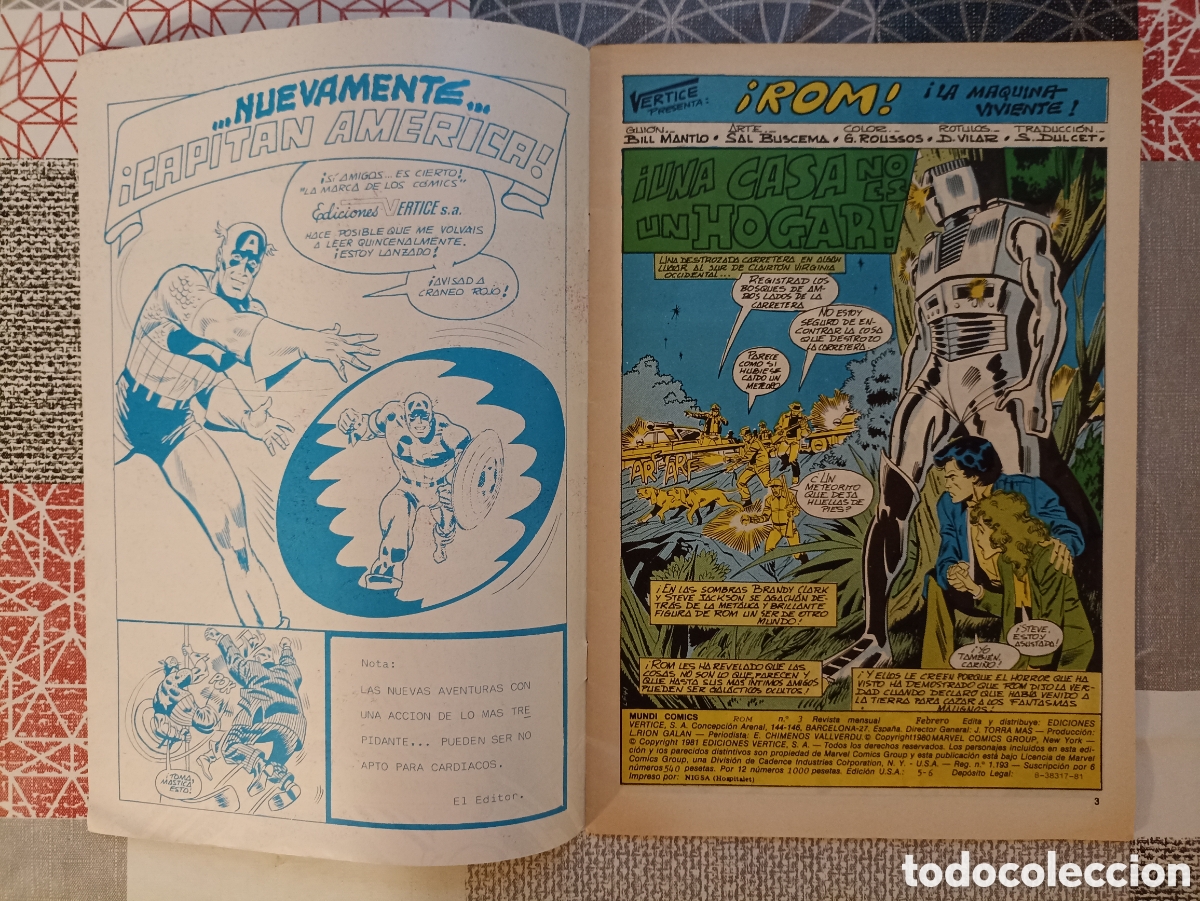 C&oacute;mics: ROM (COLECCI&Oacute;N COMPLETA) N&deg;1, 2, 3, 4 -MundiComics/Vertice- - Foto 13