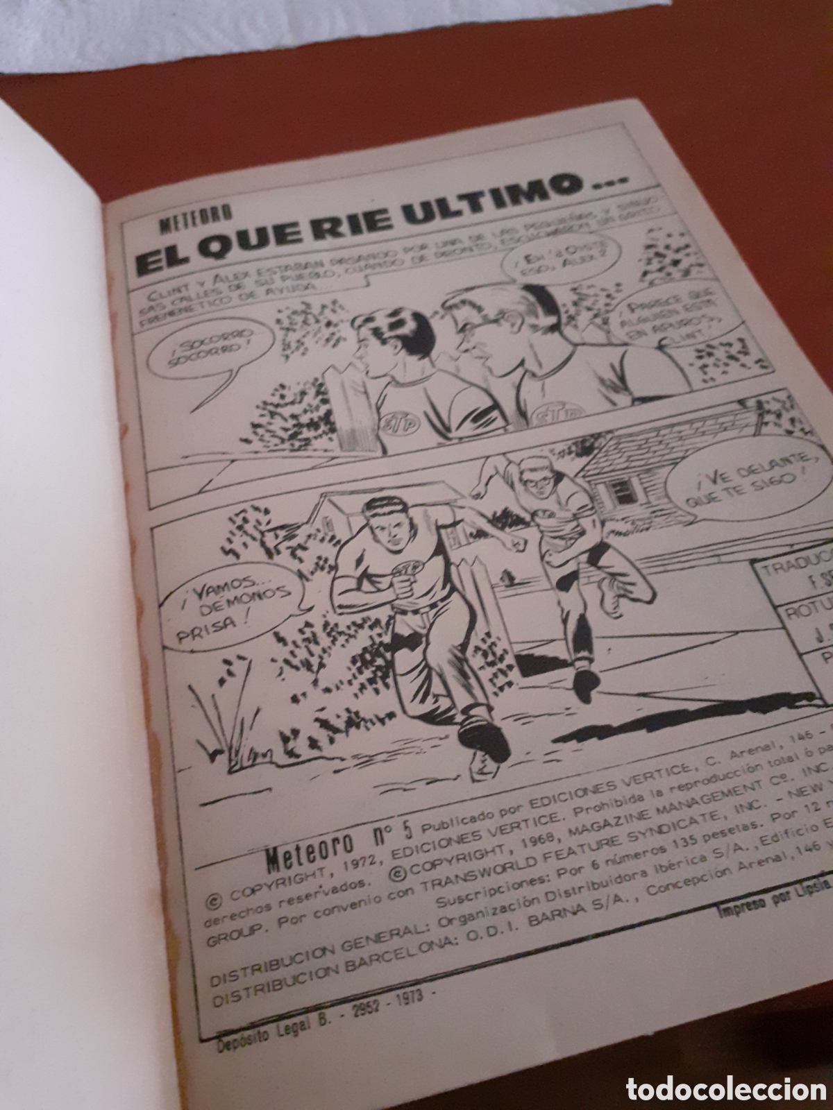 C&oacute;mics: EDICIONES VERTICE METEORO N 5 EL QUE RIE EL ULTIMO - Foto 5