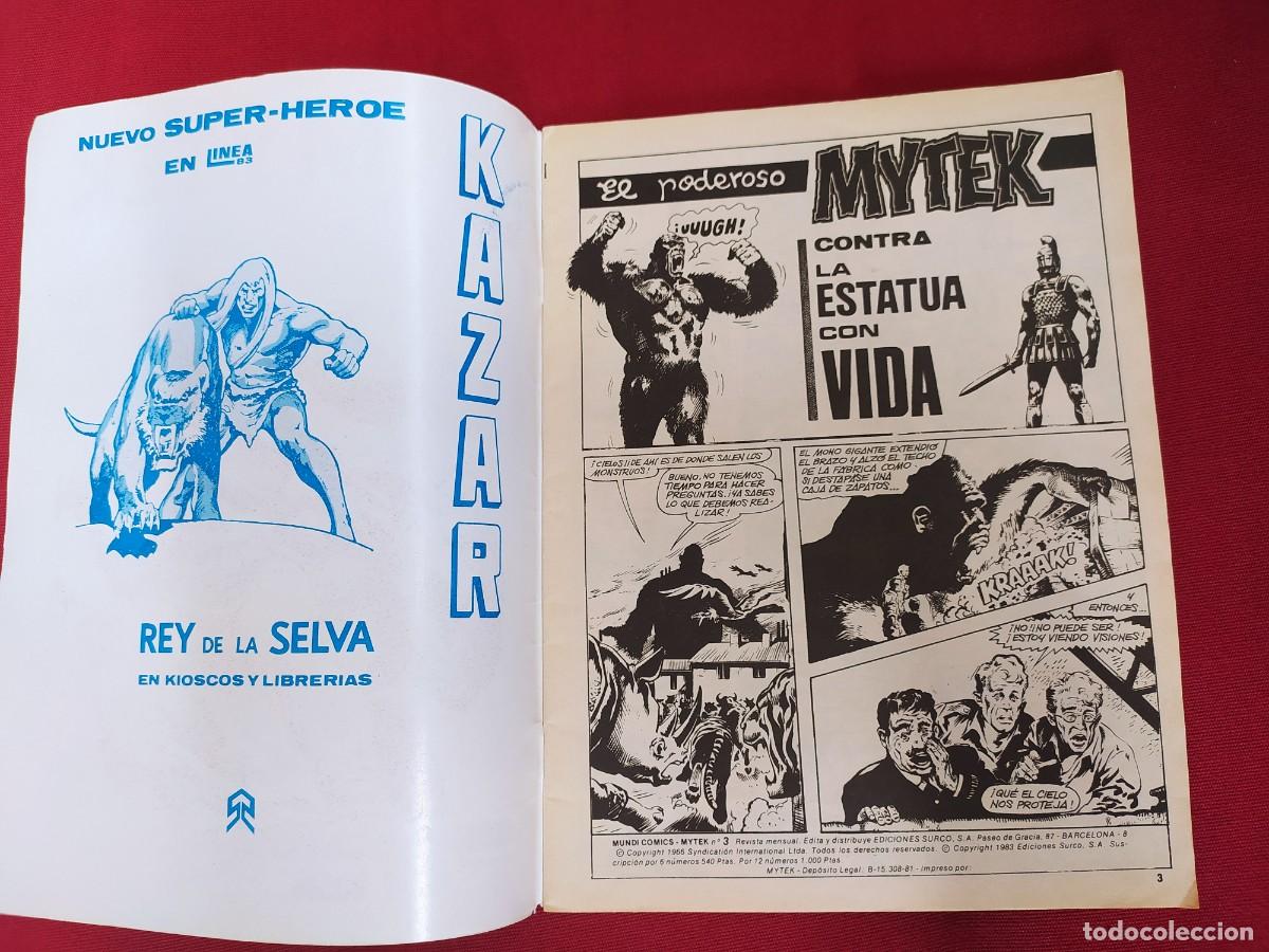 C&oacute;mics: Mytek n&uacute;mero 3 Ediciones surco 1983 blanco y negro - Foto 2