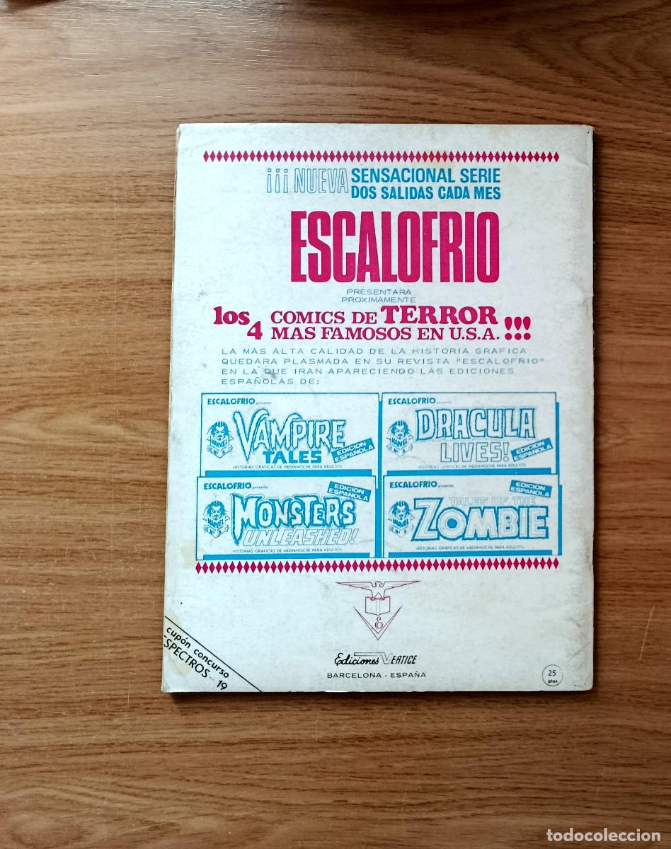 C&oacute;mics: ESPECTROS 19 - EDICIONES VERTICE 1973- GRAPA COMPLETO, BUEN ESTADO - Foto 2