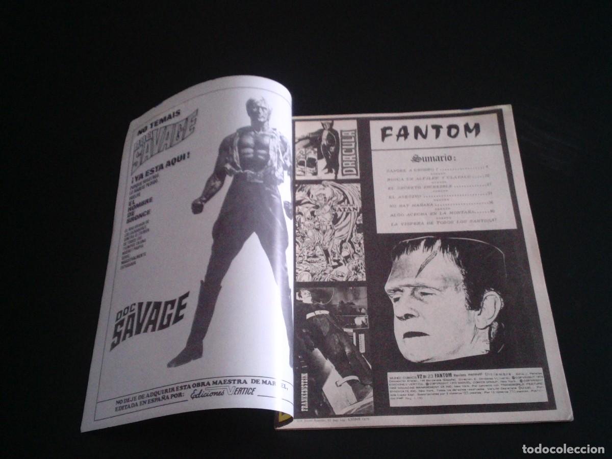 C&oacute;mics: FANTOM - VERTICE - VOL 2 - NUMERO 23 - SANGRE A CHORRO - NORMAL ESTADO - VERTICE - CJ 95 - Foto 2