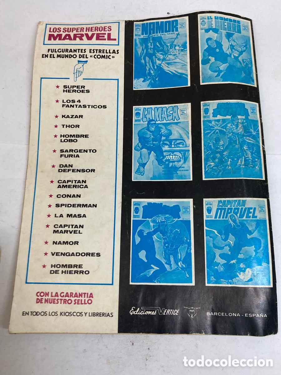 C&oacute;mics: C&oacute;mic Sargento Furia V&eacute;rtice 1975 /LIBRO2-2 - Foto 2