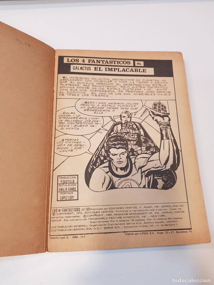 C&oacute;mics: Los 4 Fantasticos Marvel Ediciones Vertice N&ordm; 38 GALACTUS EL IMPLACABLE - Foto 2