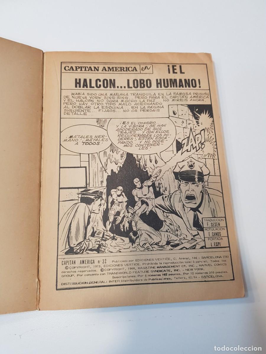 C&oacute;mics: Capitan America Ediciones Vertice N&ordm; 32 EL HALCON... LOBO HUMANO - Foto 2