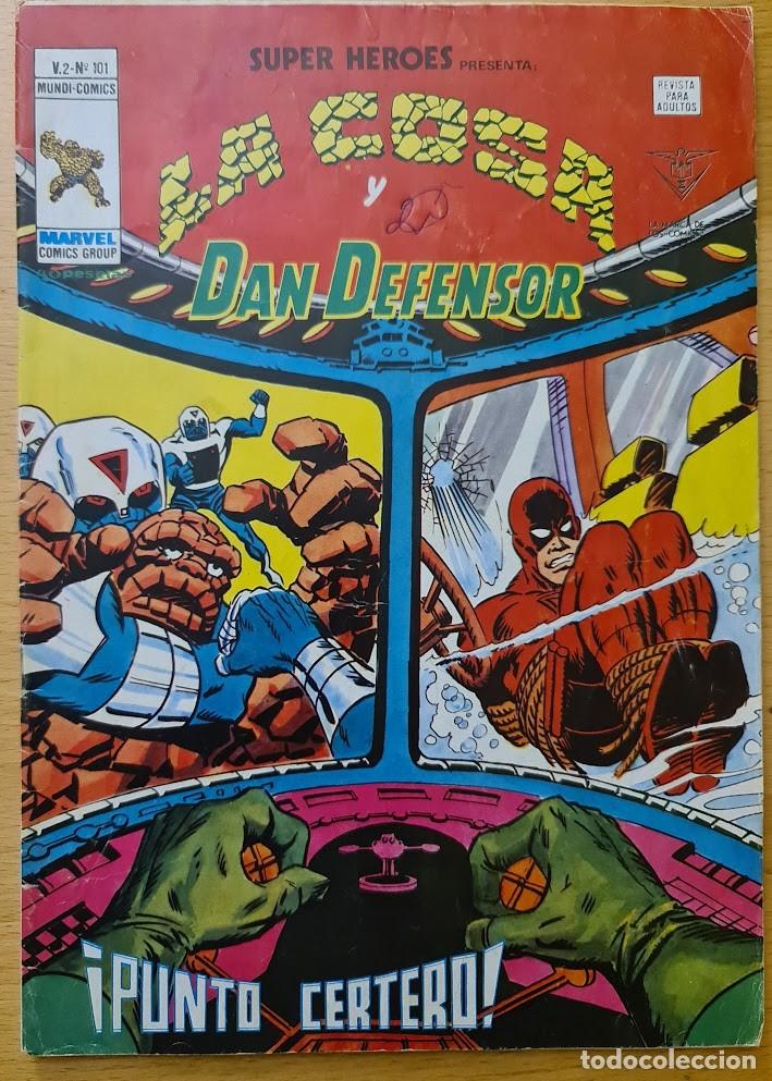 C&oacute;mics: SUPER HEROES PRESENTA VOL 2, 101. LA COSA Y DAN DEFENSOR. VERTICE - Foto 1