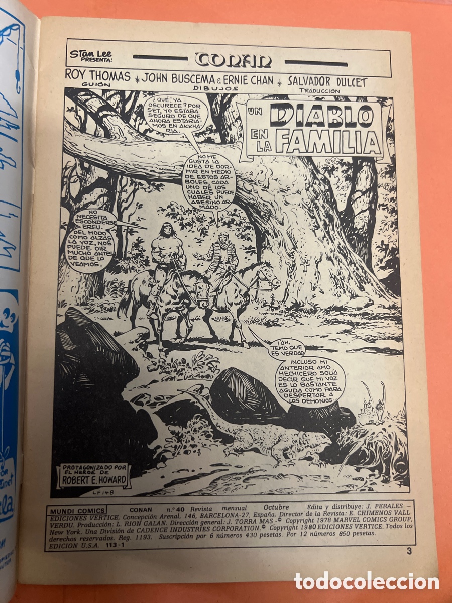 C&oacute;mics: T1/C0/X32. Conan. Vol 2. N&deg; 40. Vertice. - Foto 2
