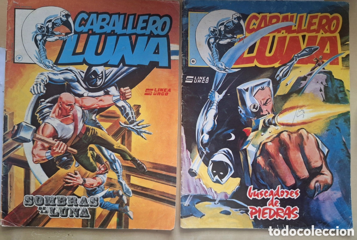 C&oacute;mics: Lote dos comics Caballero Luna n&uacute;meros 7 y 8 - Foto 1