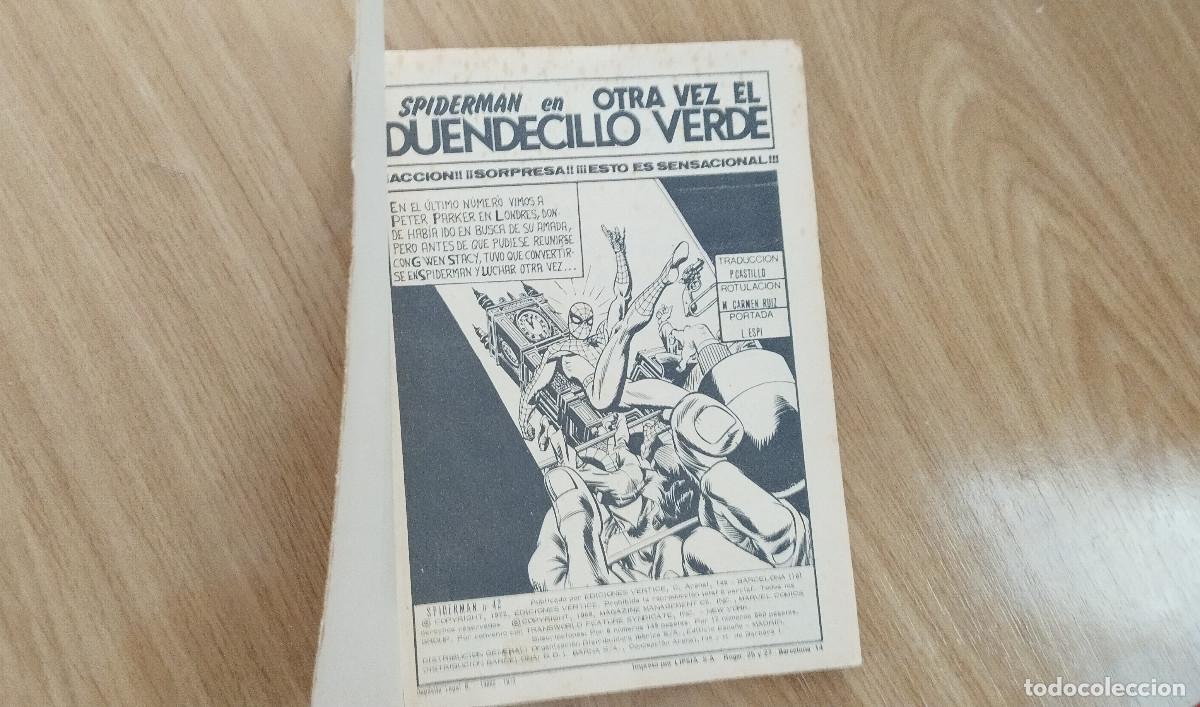 C&oacute;mics: SPIDERMAN 42 - EDICIONES VERTICE 1973- TACO- COMPLETO - Foto 3