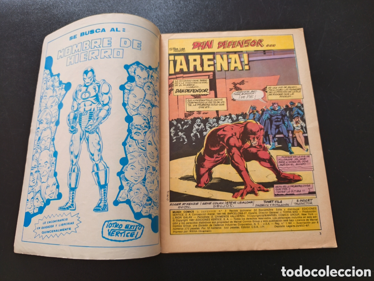 C&oacute;mics: DAN DEFENSOR N&deg;3 MUNDICOMICS VERTICE - &iexcl;ARENA! - Foto 4
