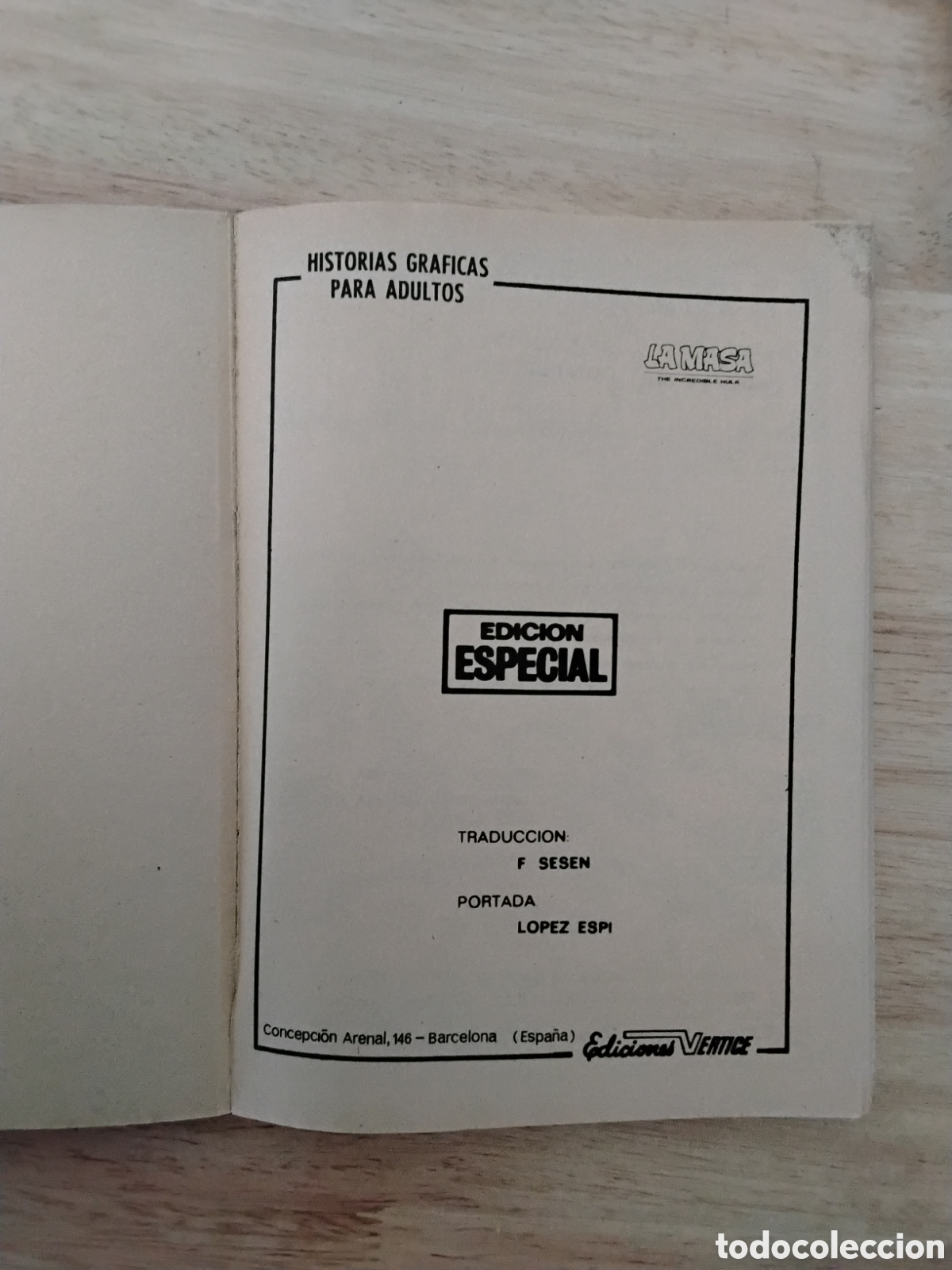 C&oacute;mics: LA MASA, N&Uacute;MERO 7, VERTICE TACO, 25PTS, BUENO - Foto 3
