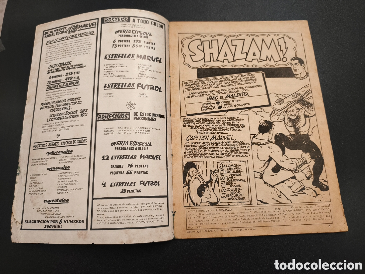 C&oacute;mics: SHAZAM COMICS ART V.1 N&deg;2 &iexcl;BAC EL MALDITO! COMIC DC VERTICE - Foto 5