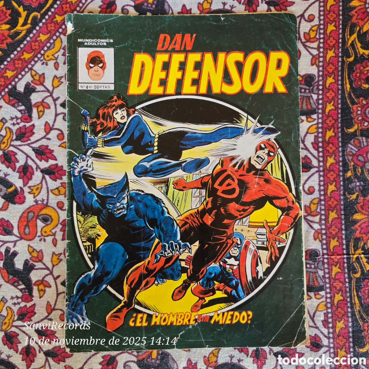 C&oacute;mics: DAN DEFENSOR N&deg; 4: &iquest;EL HOMBRE SIN MIEDO? (MUNDI COMICS, VERTICE) - Foto 1