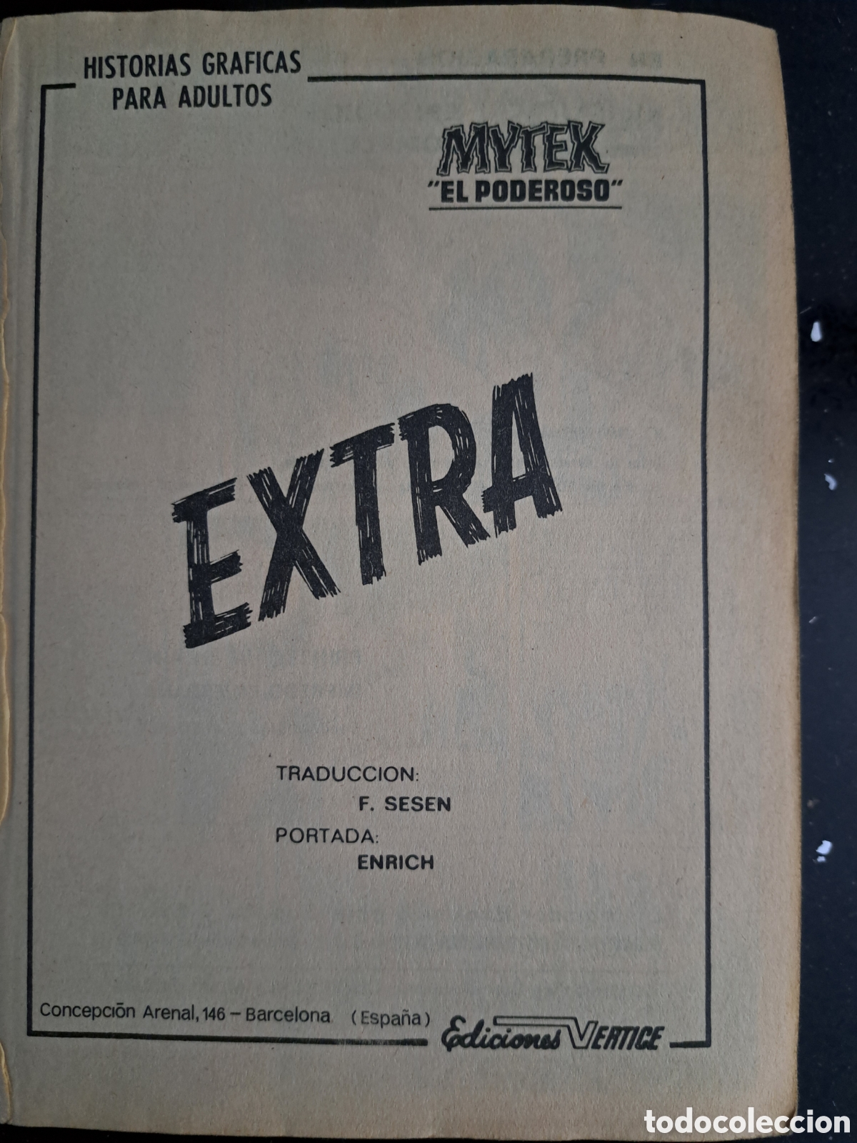 C&oacute;mics: VERTICE: ANTIGUO COMIC TACO EXTRA MYTEK EL PODEROSO VOL.1 A&Ntilde;O 1969 - Foto 8