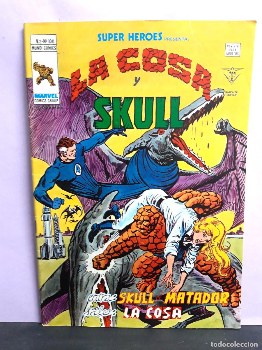 C&oacute;mics: SUPER H&Eacute;ROES. VOL 2. N&ordm; 100. LA COSA Y SKULL. V&Eacute;RTICE - Foto 1