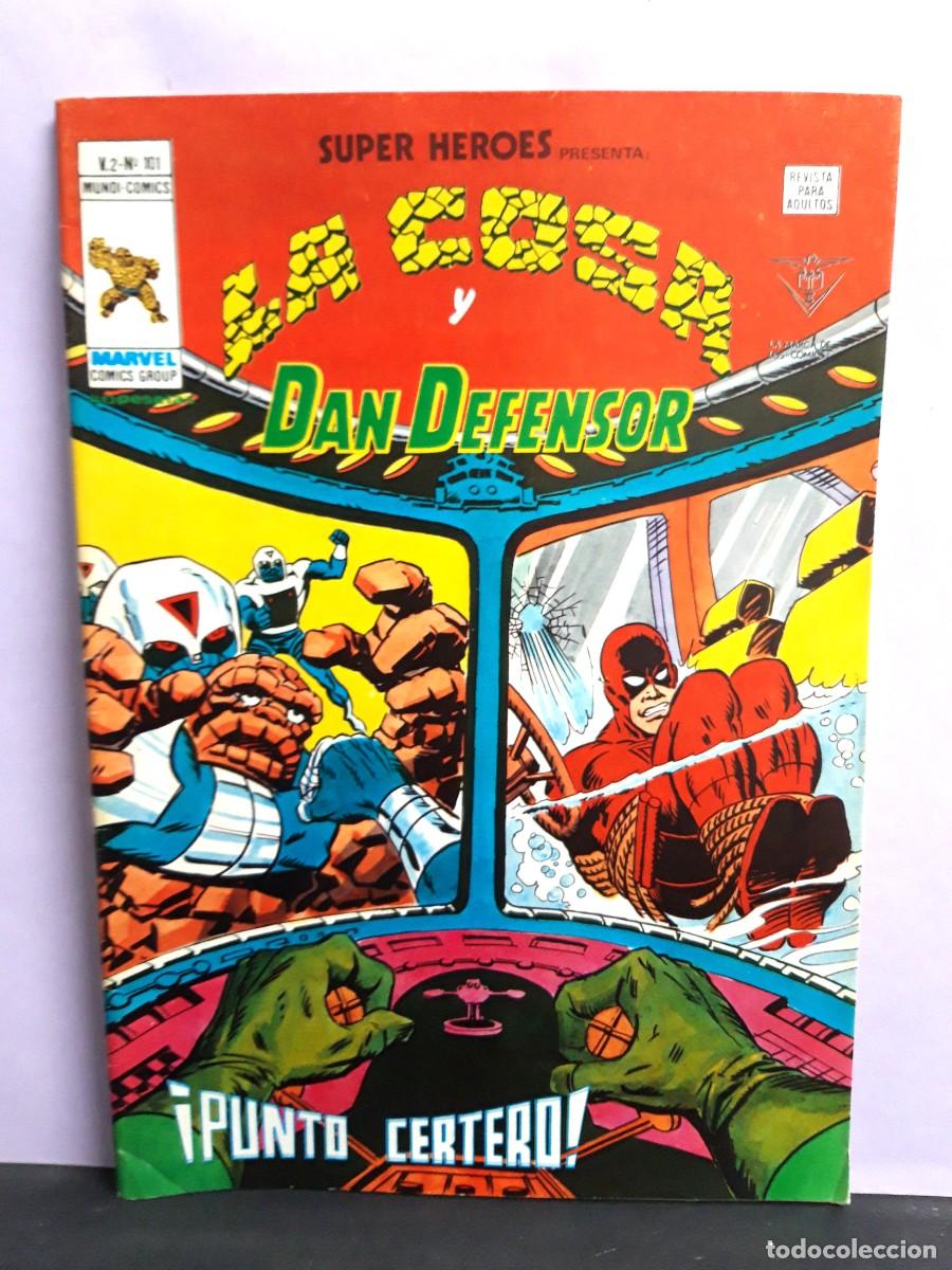 C&oacute;mics: SUPER H&Eacute;ROES. VOL 2. N&ordm; 101. LA COSA Y DAN DEFENSOR. V&Eacute;RTICE - Foto 1