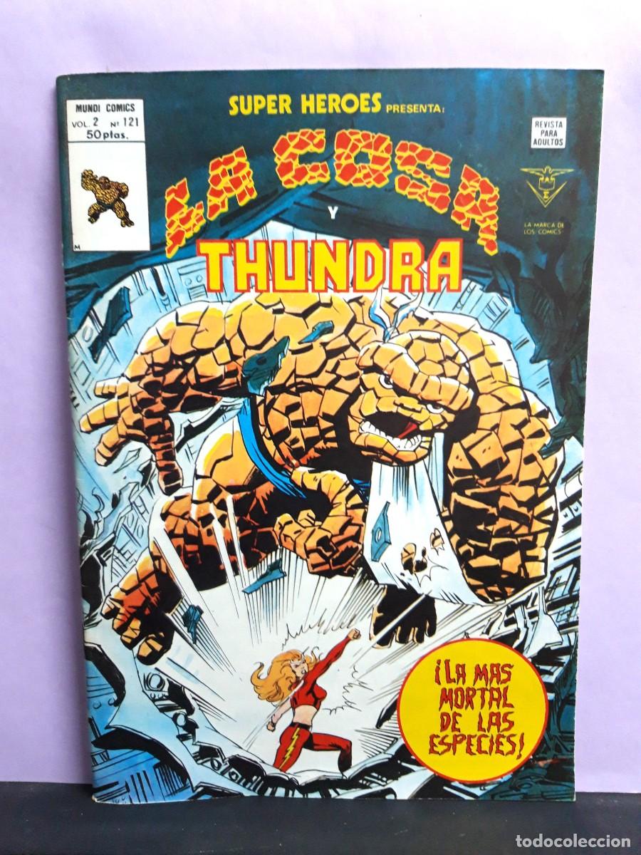 C&oacute;mics: SUPER H&Eacute;ROES. VOL 2. N&ordm; 121. LA COSA Y THUNDRA. V&Eacute;RTICE - Foto 1