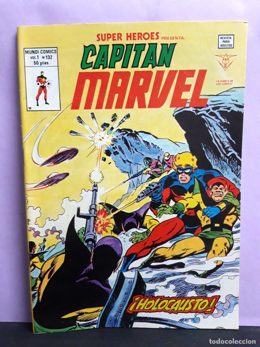 C&oacute;mics: SUPER H&Eacute;ROES. VOL 2. N&ordm; 132. CAPIT&Aacute;N MARVEL. V&Eacute;RTICE - Foto 1