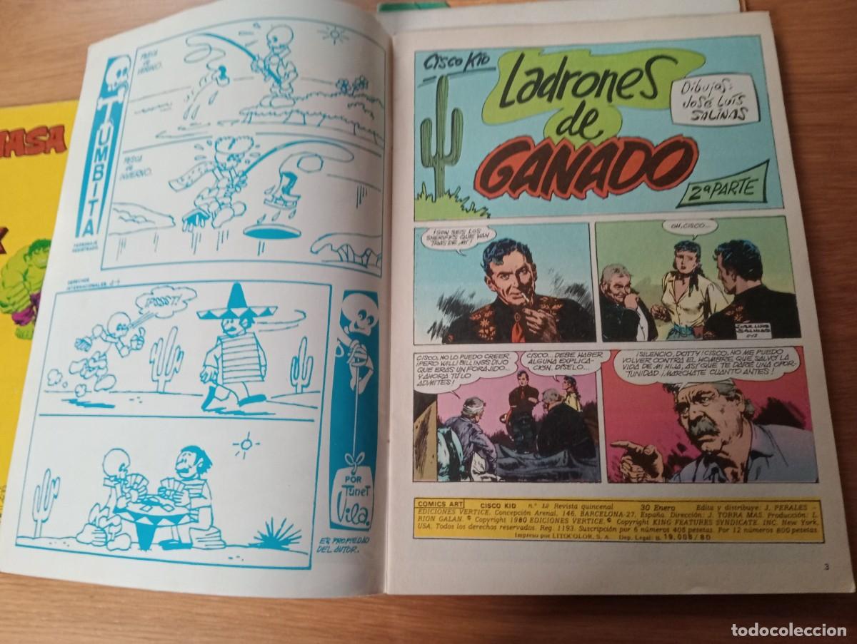 C&oacute;mics: LOTE CON 4 EJEMPLARES DE CISCO KID (DE 22). GRAPA. V&Eacute;RTICE. 1980. - Foto 9