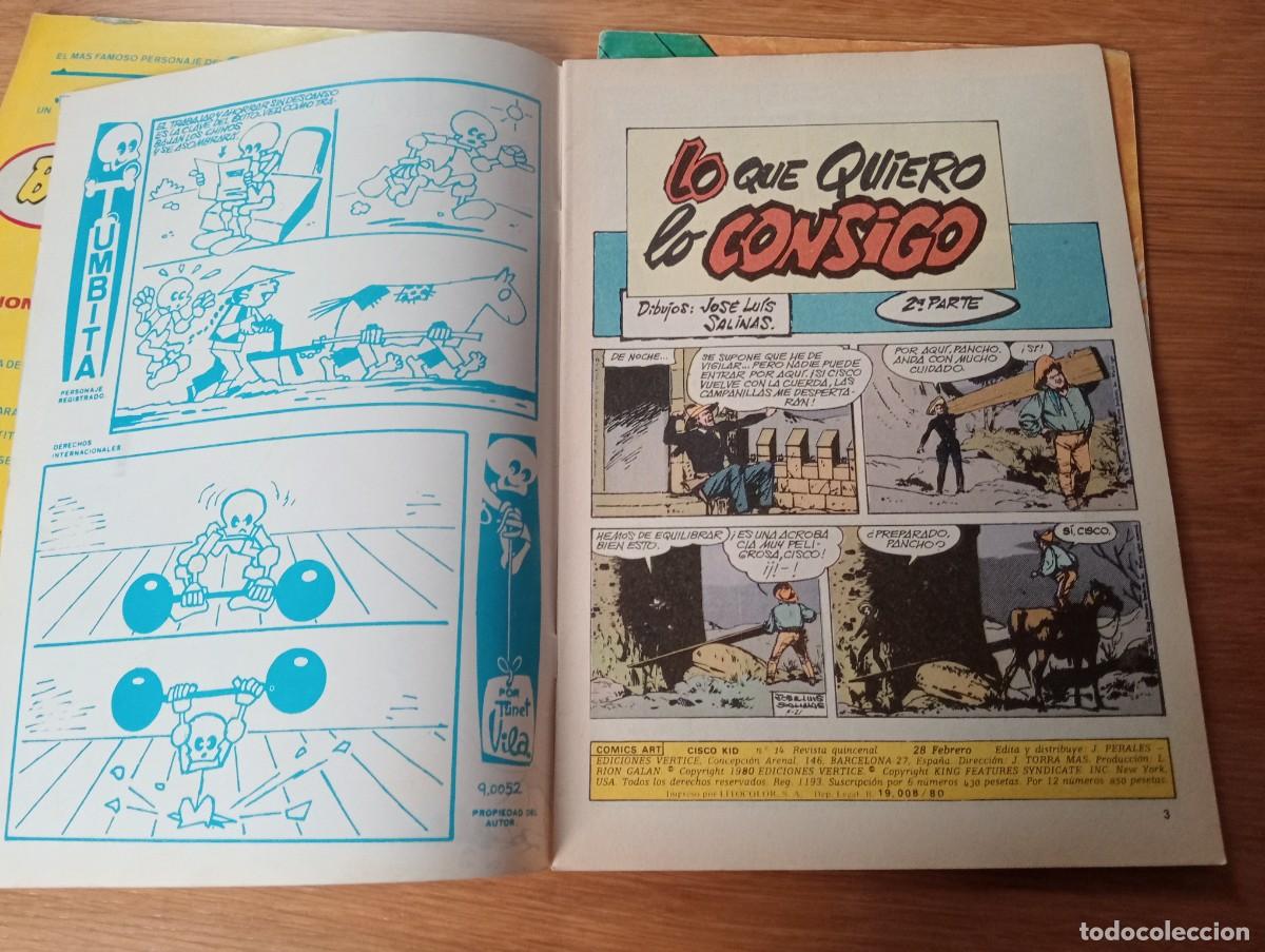 C&oacute;mics: LOTE CON 4 EJEMPLARES DE CISCO KID (DE 22). GRAPA. V&Eacute;RTICE. 1980. - Foto 13