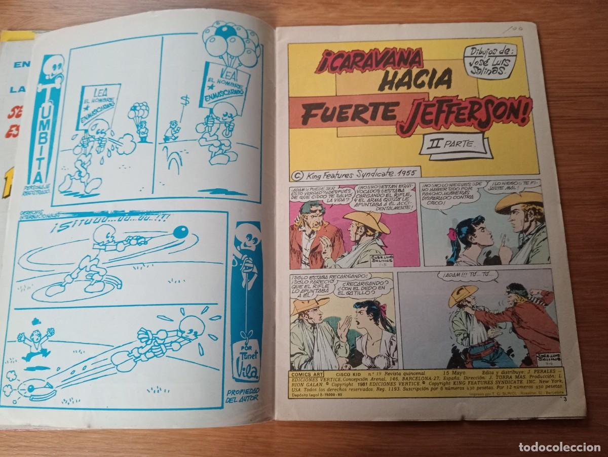 C&oacute;mics: LOTE CON 4 EJEMPLARES DE CISCO KID (DE 22). GRAPA. V&Eacute;RTICE. 1980. - Foto 18