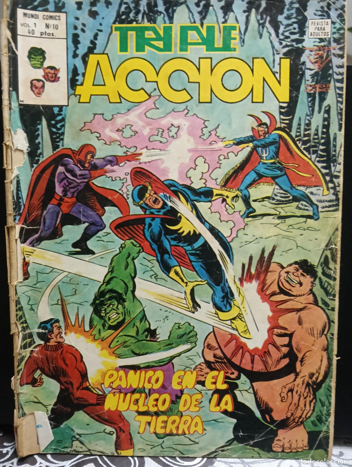 C&oacute;mics: TRIPLE ACCION V.1 N&ordm; 10 DE VERTICE - Foto 1