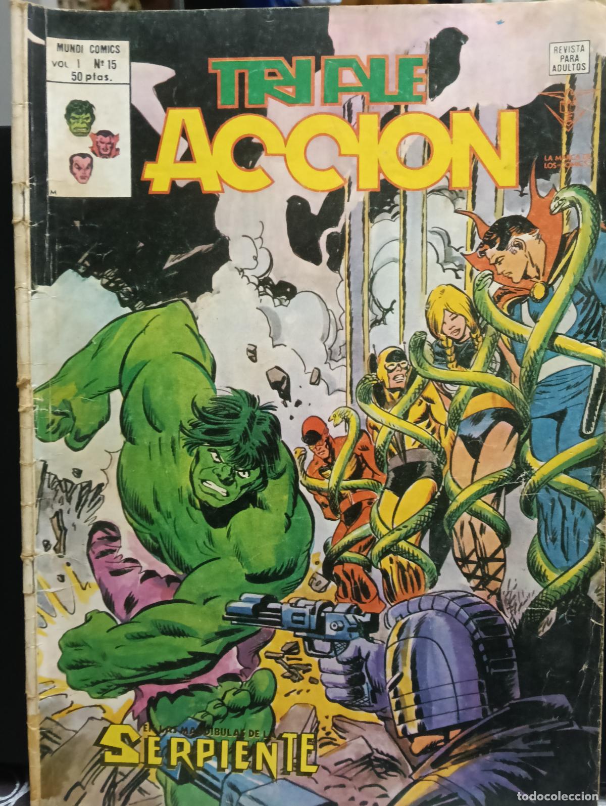 C&oacute;mics: TRIPLE ACCION V.1 N&ordm; 15 DE VERTICE - Foto 1