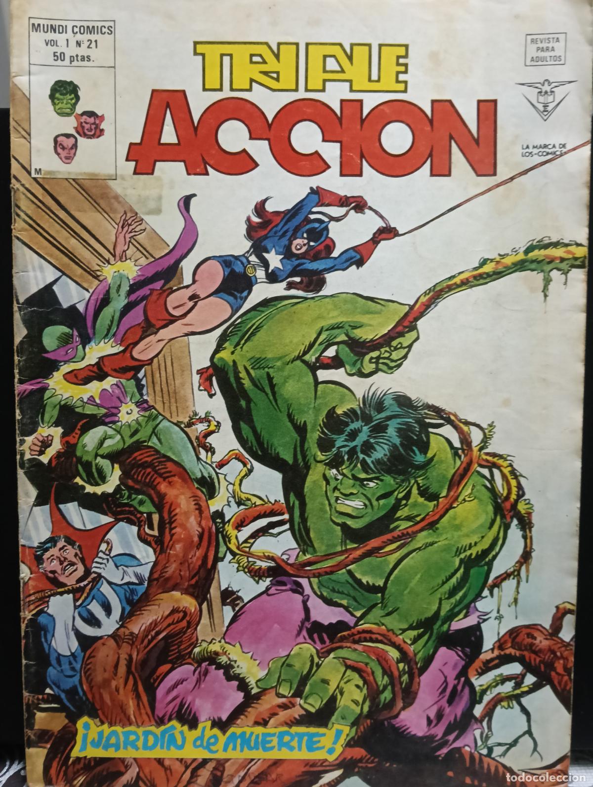 C&oacute;mics: TRIPLE ACCION V.1 N&ordm; 21 DE VERTICE - Foto 1