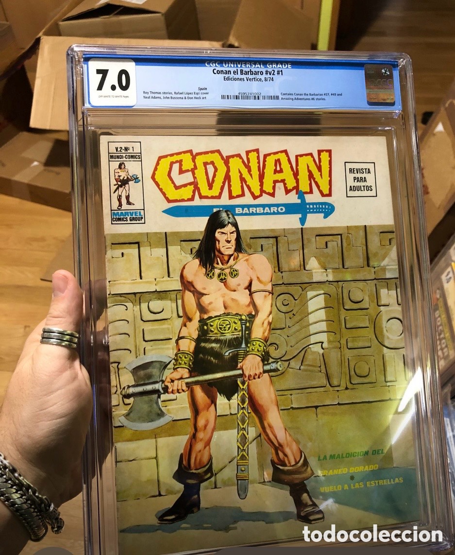 C&oacute;mics: Conan vol. 2 n&uacute;mero 1 encapsulado CGC - Foto 1