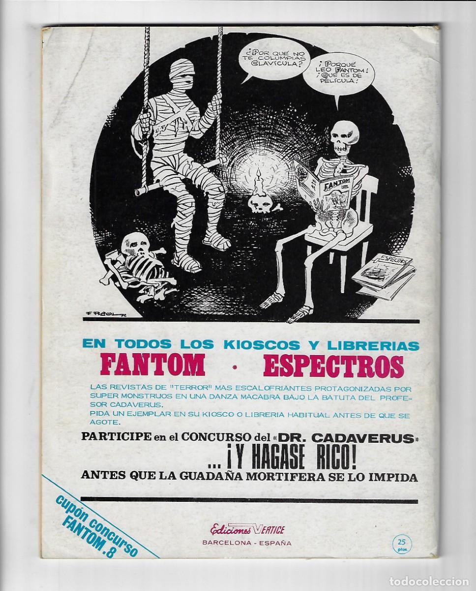 C&oacute;mics: V&eacute;rtice. Fantom. 8. Espi. - Foto 2