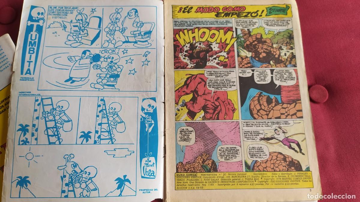 C&oacute;mics: Los 4 fant&aacute;sticos. 8 comics Ediciones vertice. A&ntilde;os setenta. - Foto 7