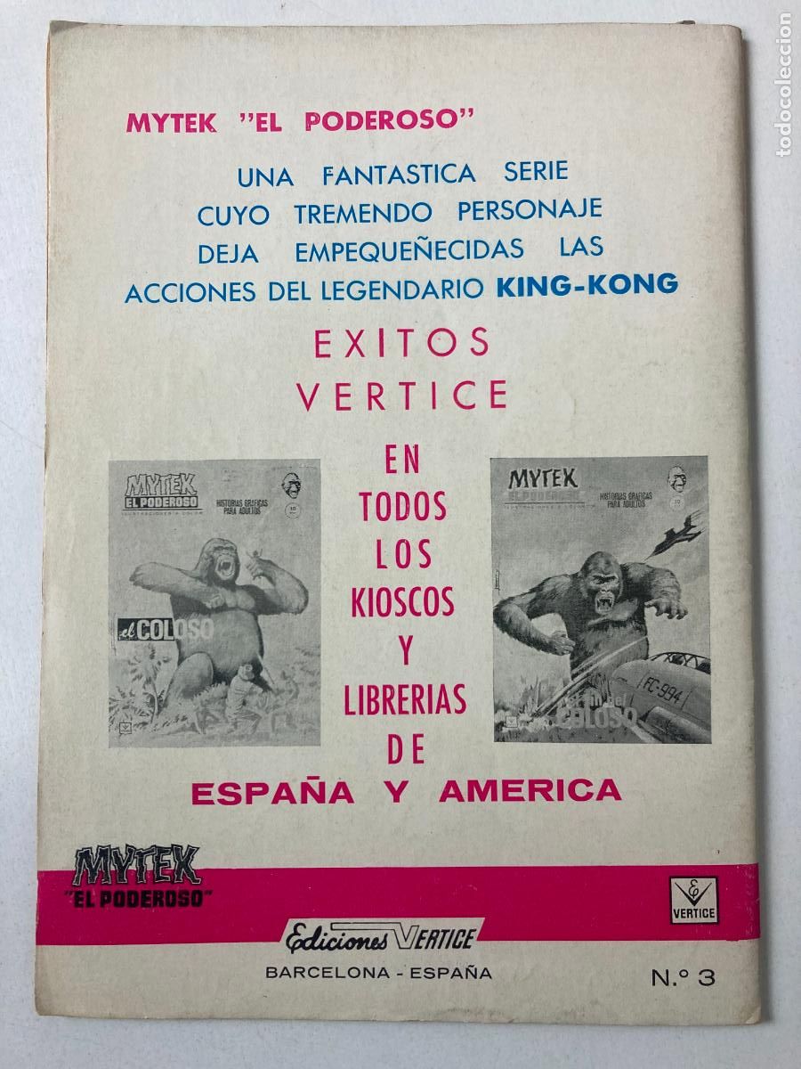 C&oacute;mics: MITEK EL PODEROSO - EDICIONES VERTICE N&ordm;3 - COMIC GRAPA - Foto 2