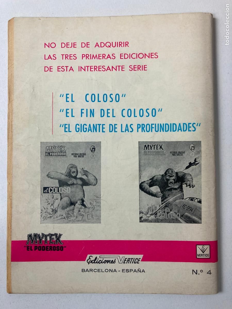 C&oacute;mics: MITEK EL PODEROSO - EDICIONES VERTICE N&ordm;4 - COMIC GRAPA - Foto 2