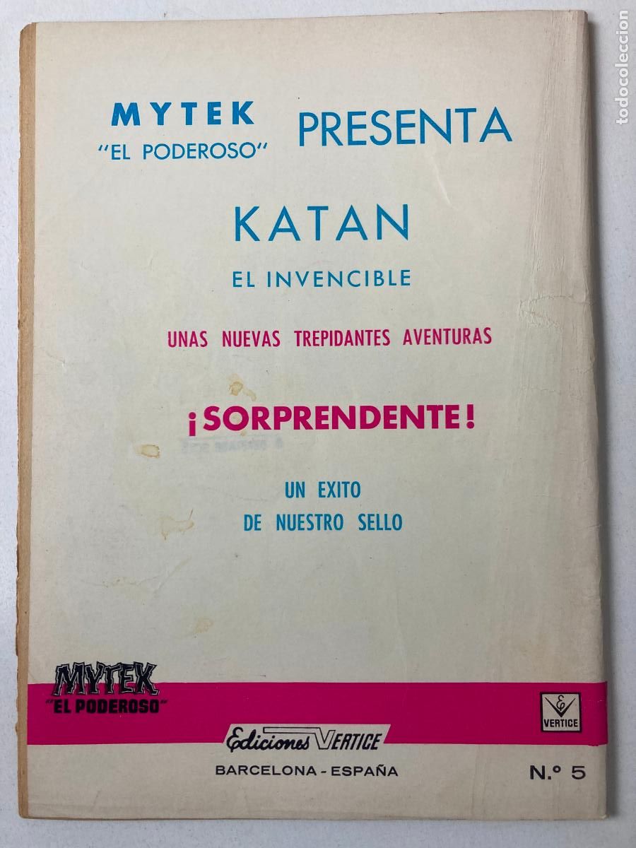 C&oacute;mics: MITEK EL PODEROSO - EDICIONES VERTICE N&ordm;5 - COMIC GRAPA - Foto 2